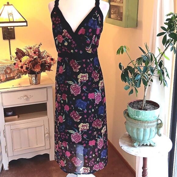 NWT. Torrid x Betsey Johnson Black Floral Dress.Dark Floral,Whimsigoth,Cocktail. - Picture 2 of 14